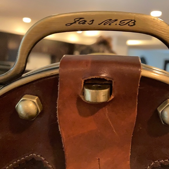 Rare Jas M. B. leather satchel - Picture 4 of 6